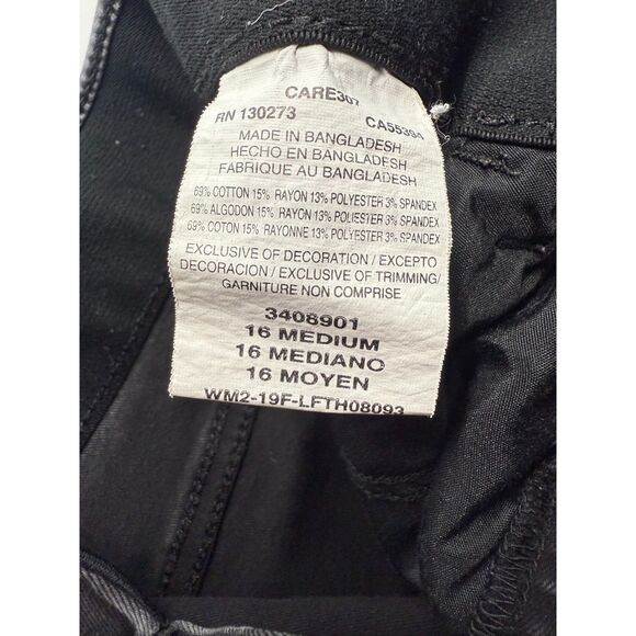 Women's Lee Black Bootcut Flex Motion Regular Fit 16 Pant - Picture 4 of 5